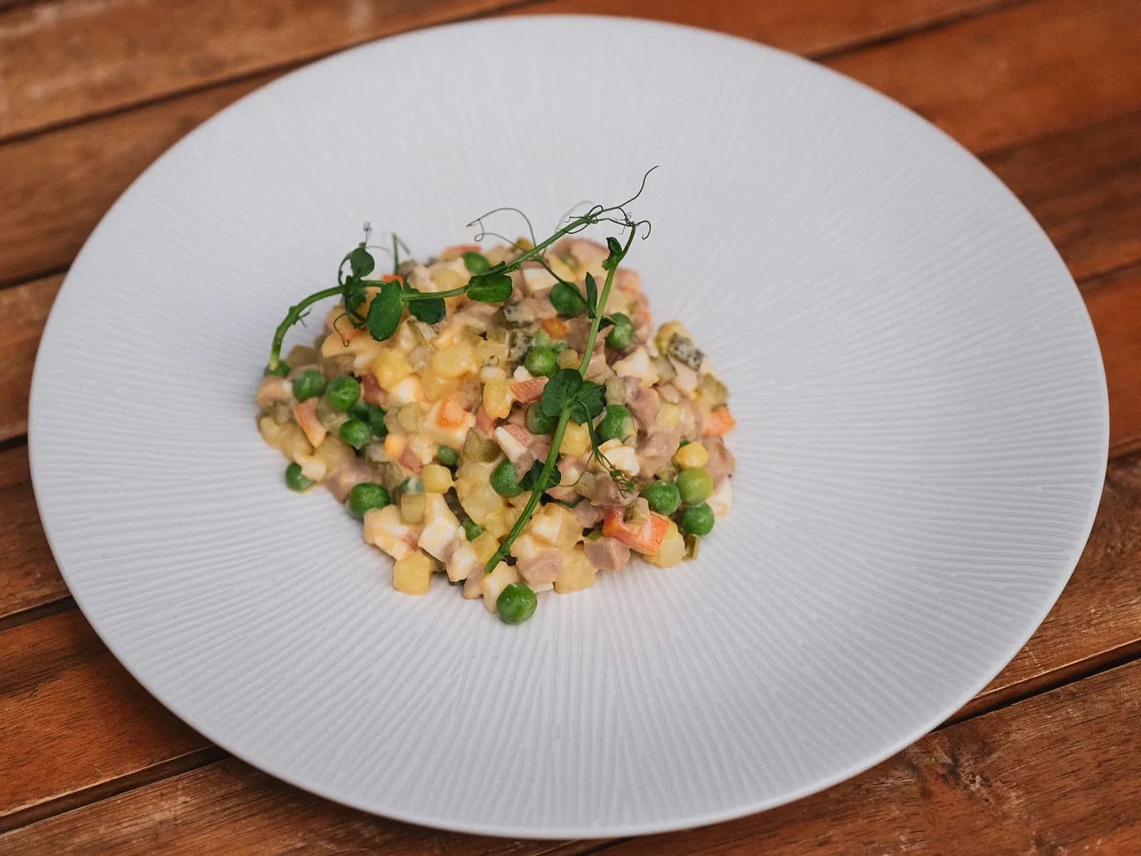 Оливье с уткой